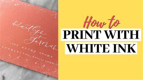 How to Print White Ink at Home: Exploring the Unconventional Techniques and Color Theory Delve